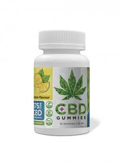 Euphoria CBD Gummies cukríky citrón 375 mg 15ks