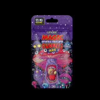 Euphoria Magic Amanita Muscaria Gummies - Alien 25mg 5ks