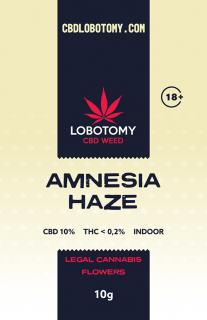 LOBOTOMY AMNESIA HAZE INDOOR CBD 10% a THC 0,2% 10g