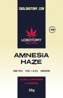 LOBOTOMY AMNESIA HAZE INDOOR CBD 10% a THC 0,2% 20g