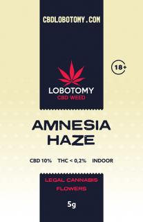 LOBOTOMY AMNESIA HAZE INDOOR CBD 10% a THC 0,2% 5g