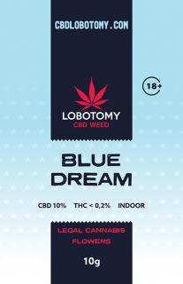 LOBOTOMY BLUE DREAM INDOOR CBD 10% a THC 0,2% 10g