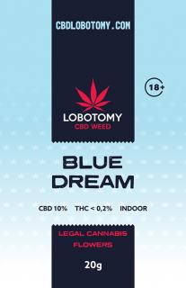 LOBOTOMY BLUE DREAM INDOOR CBD 10% a THC 0,2% 20g