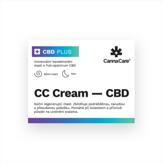 Nočná konopná masť CC Cream s CBD 60ml CannaCare