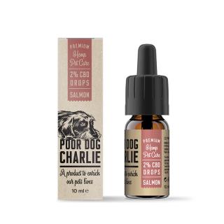 POOR DOG CHARLIE CBD kvapky losos 2% 10ml Pharma Hemp