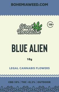 WEED REVOLUTION BLUE ALIEN OUTDOOR CBD 10% a THC 0,2% 10g