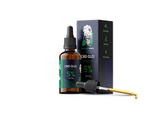 Zelená Bába CBD olej 5% 500mg 10ml