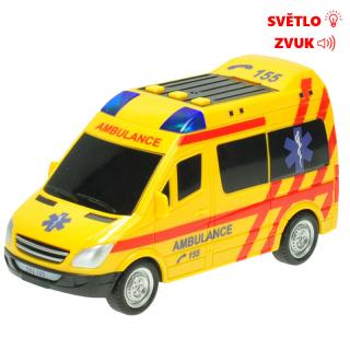 Ambulancie so svetlom a zvukom na zotrvačník 18 cm
