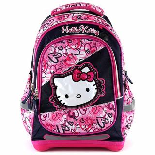 Batoh školský Hello Kitty Multi Hearts ergonomický
