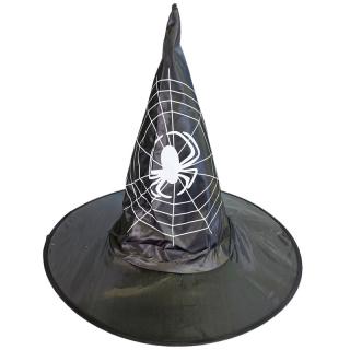 Čarodejnícky klobúk čierny pavúk