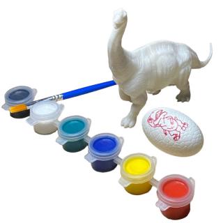 Dinosaurus na vymaľovanie s farbami Brontosaurus