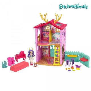 Enchantimals bábika Danessa Jelínková s domčekom herný set