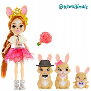 Enchantimals Royal Brystal Rodinka zajačikov