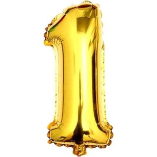Fóliový balónik zlatý číslica 1 - 82 cm (4514)
