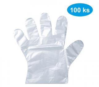 Jednorázové mikrotenové rukavice 100 ks (7046)