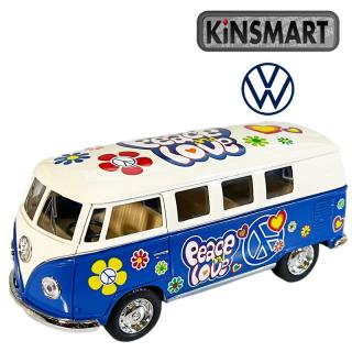 Kinsmart 1962 VW Classical Bus 1:32 modrý