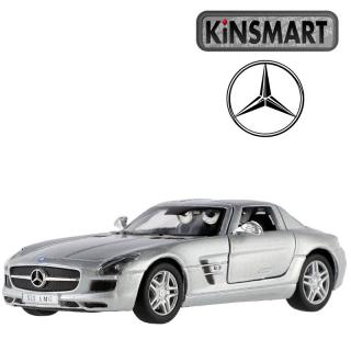 Kinsmart Mercedes-Benz SLS AMG 1:36 strieborný