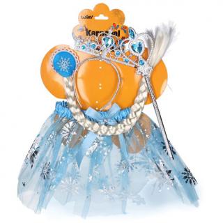 Kostým na karneval princezná svetlo modrá