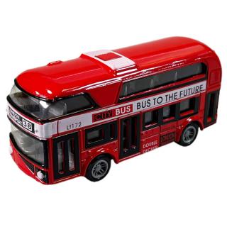 Kovový autobus na spätný chod 9,5 cm Barva: Červený