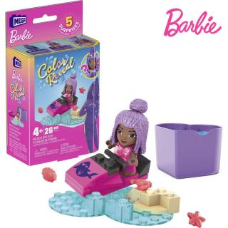 Mega Bloks Barbie Color Reveal Vodný skúter 26 dielikov