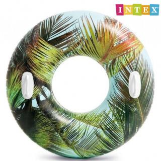 Nafukovací kruh s úchytmi 97 cm Palmové listy