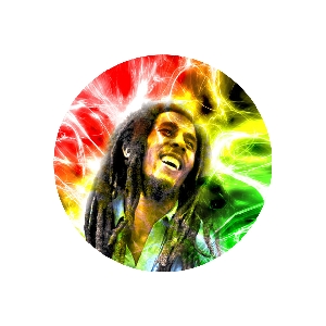 Placka Bob Marley 25mm (022)