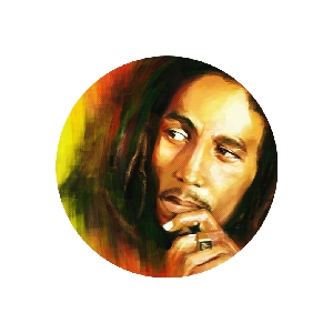 Placka Bob Marley 25mm (026)