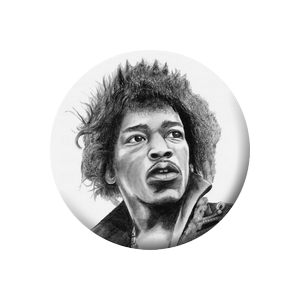 Placka Jimi Hendrix 25mm (071)