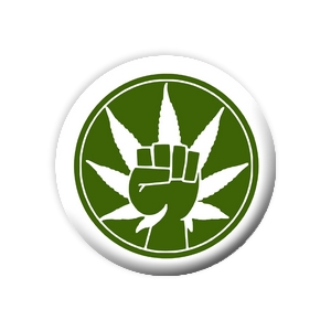 Placka Marihuana 25mm (020)