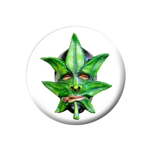 Placka Marihuana Mask 25mm (002)