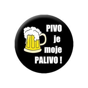 Placka Pivo 25 mm (156)