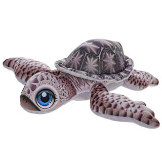 Plyšová korytnačka 28 cm šedá