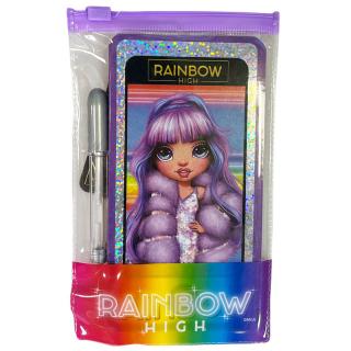 Rainbow High A6 zápisník s perom Barva: Fialová