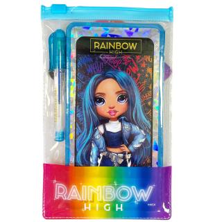 Rainbow High A6 zápisník s perom Barva: Modrá