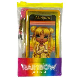 Rainbow High A6 zápisník s perom Barva: Žlutá