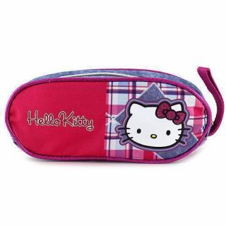 Školský peračník Hello Kitty jeans, motív kocky