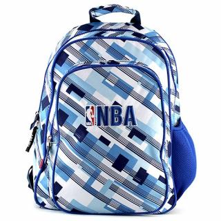 Študentský batoh NBA, modré pruhy a kocky