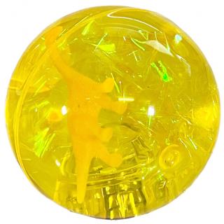 Super Duper svietiaca skákajúca loptička dino 6 cm Barva: Žlutý