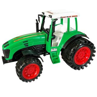 Traktor na zotrvačník 25 cm zelený