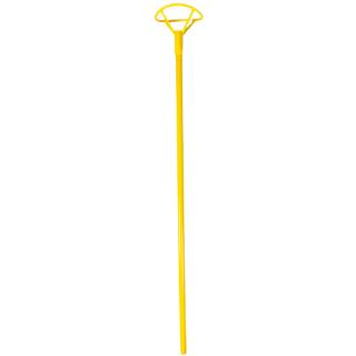 Tyčka na balónik s klobúčikom 40 cm žltá