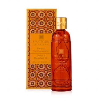 Spa Ceylon - SENSUAL SANDALWOOD - kúpeľový a masážny olej - 150 ml