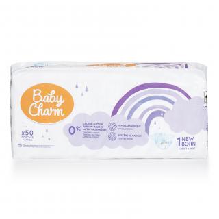 Baby Charm Super Dry Flex veľ. 1 Newborn (2-5kg) - 50 ks