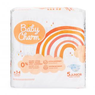 Baby Charm Super Dry Flex veľ. 5 Junior (11-16 kg) - 34 ks