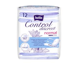 Bella urologické vložky Control Discreet Normál - 12 ks  + Pri kúpe akýchkoľvek 2 ks Bella Control Discreet dostanete Bella intímne vlhčené obrúsky…