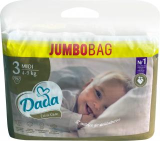 Dada Extra care bag veľ. 3 - 96 ks (4-9 kg)