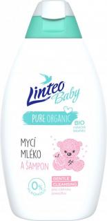 Detské umývacie mlieko a šampón Linteo Baby - 425 ml