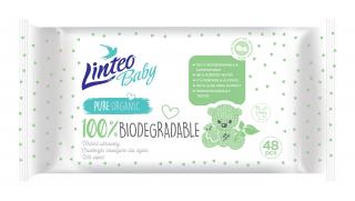 Detské vlhčené obrúsky Linteo Baby Biodegradable - 48 ks