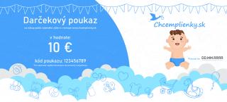 Elektronický darčekový poukaz v hodnote 10 € Druh: Chlapec