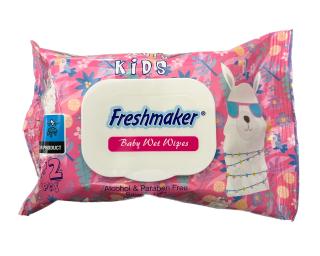 Freshmaker KIDS detské vlhčené obrúsky s viečkom - 72 ks Farba: Lama