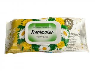 Freshmaker vlhčené obrúsky s harmančekovou vôňou a viečkom - 100 ks Farba: Žltý